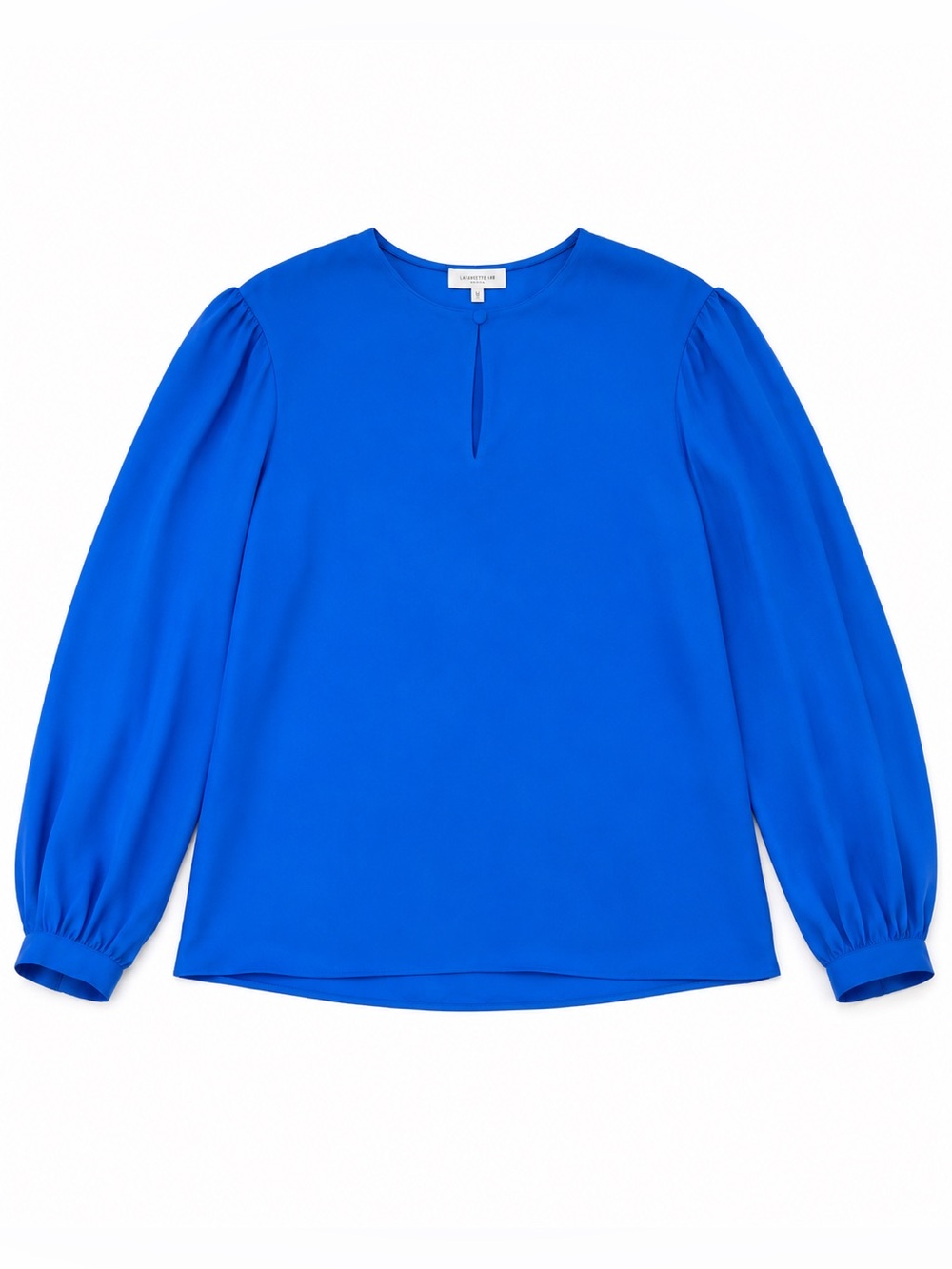 Lafayette 148 New York • 100% silk cobalt blouse